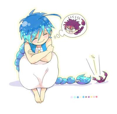 アラジンの先っちょの髪の毛が蠍で切られそう・・・・